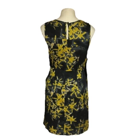 Milly New York Black and Yellow Short Shealth Dress Size 2 - Picture 4 of 5